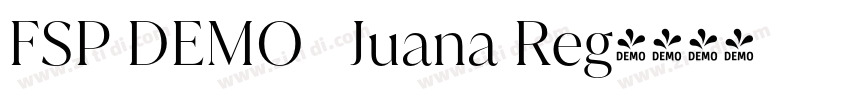 FSP DEMO   Juana Reg字体转换